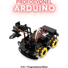 Fuchsia Arduino Robot Araba Kiti 2WD Paletli 38IN1 Stem Eğitim Seti Bluetooth Kontrollü Programlanabilir