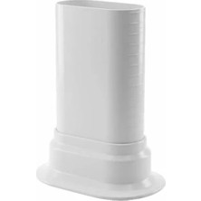 Ulu Pazarlama Çiftli Plastik Ayarlanabilir Boru Saklama Aparatı - Beyaz