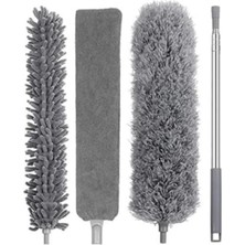 Ulu Pazarlama Uzayabilir Teleskopik Mop Seti, 3'lü Başlık ile Çok Fonksiyonlu