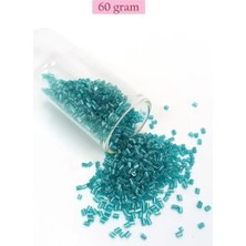 Royaleks Group Kesme Cam Boncuk 2mm - 60 Gram - Şeffaf Turkuaz - BNC364