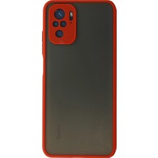 Ulu Pazarlama Xiaomi Redmi Note 10 Kılıf Montreal Silikon Kapak - Kırmızı
