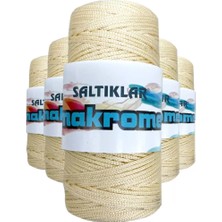 Just Cheap Store 5 Adet Polyester Makrome Ipi 270 Krem 100 gr