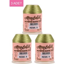 Royaleks Group 3 Adet Altınbaşak Oya ve Dantel Ipi 20 gr - Royaleks - No: 009