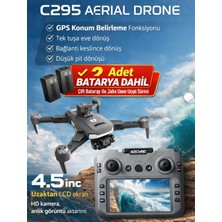 Azurtech C29S Gps 4K Esc Kamerali Drone 1km Menzil - 25 Dk Ucus - Brushless Motor Akilli Kumanda X2 Batarya