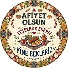 Mayeka Afiyet Olsun Teşekkür Ederiz Temalı Büfeler Cafeler Restoranlar Için Ahşap Duvar Kapı Dekoratif Süs