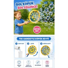 Admay Dev Köpük Oyuncağı Yelpaze Seti 2 Adet Köpük Sıvılı | Büyük Boy Baloncuk Oyunu Açık Hava Eğlencesi