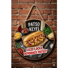 Mayeka Patso Temalı Patsocular Cafeler Restoranlar Için Ahşap Duvar Kapı Dekoratif Süs Tablo
