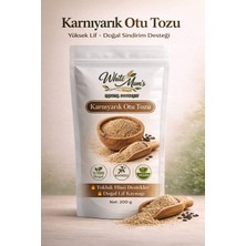 White Mum's Karnıyarık Otu Tozu 200 G %100 Doğal | Yüksek Lif Kaynağı | Katkısız Vegan Psyllium | Tokluk Hissi