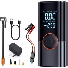 Azurtech 150 Psı 4in1 12000MAH Akü Takviye+Hava Pompası+Led Fener+Powerbank