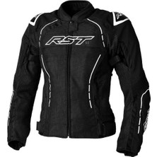 Rst S1 Mesh Kadın Yazlık Motosiklet Ceketi Siyah Beyaz