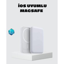 Midas Toptan Home Magsafe 15W Kablosuz Hızlı Şarj, Lightning Girişli Taşınabilir Batarya