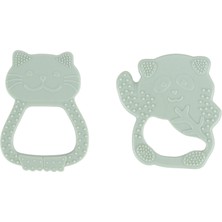 Pandish Besties 2'li Diş Kaşıyıcı Minty Greeny