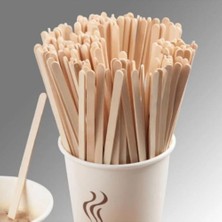 Merpak Ambalaj Ahşap Karıştırıcı 500'LÜ x 24 Paket Çay Kahve Karıştırıcı Tahta Kaşık