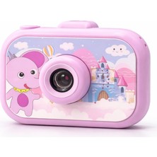 Azurtech Lf-Y6 Çocuklar Için Dijital Fotoğraf Makinesi Pembe