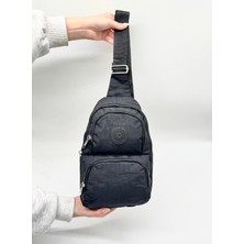 Bevitton  Klinkır Suya Dayanıklı Kumaş Siyah Renk Body Bag