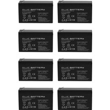 Blue Battery 10 Adet  Blue Battery 12V 7AH Bakımsız Kuru Akü 2025 KASIM Üretim 12 Volt 7 Amper