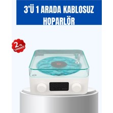 Midas Toptan Home Retro Tasarımlı Gece Lambalı Bluetooth Hoparlör – Saat ve Pil Göstergeli