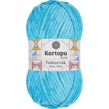 Royaleks Group 1 Adet Yumurcak Kadife El Örgü Ipi Turkuaz K515