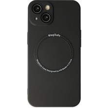 Freedom Storee Apple Iphone 14 Plus Kılıf Jack Magneticsafe Lens Silikon - Siyah