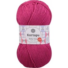 Royaleks Group 1 Adet Baby One Tüylenmeyen El Örgü Ipi Yünü Fuşya K245