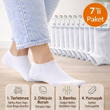 Baff Bambu Patik Çorap 7'li Paket Unisex
