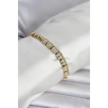 Clariss Xuping Zirkon Taşlı Gold Renk Kadın Bileklik