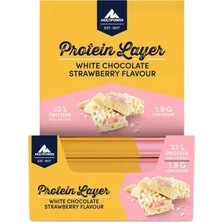 Multipower Layer Protein Bar 18*50 gr - White Chocolate Strawberry