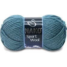 Royaleks Group 1 Adet Sport Wool Atkı Bere Ceket Yelek Örgü Ipi Yünü No: 185 Fırtına