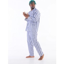 Kocabey 4007 Uzun Kol Çizgili Gaffur Erkek Pijama Takım