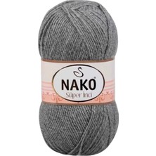 Royaleks Group 1 Adet Süper Inci El Örgü Ipi 100 gr Gri Melanj 194