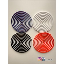 Nozzle Works Modern Spiral Bardak Altlığı – Kaydırmaz 4’lü