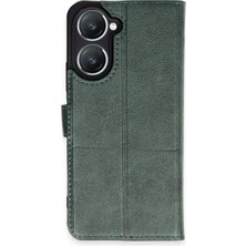 Freedom Storee Vivo Y18 Kılıf Trend S Plus Kapaklı Kılıf - Yeşil