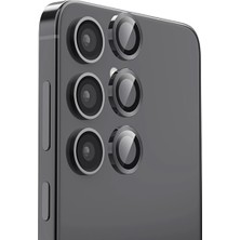 Freedom Storee Samsung Galaxy S24 Fe Raze Metal Kamera Lens - Siyah