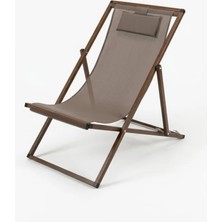 Missidea  Alüminyum Katlanır Bahçe Sandalyesi  Easy Ceviz Cappuccino