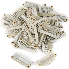 Pileli Store Çıt Çıt Klipsi Küçük - 10 Adet - Beyaz