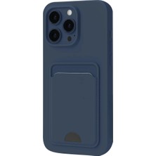 Freedom Storee Apple Iphone 16 Pro Kılıf Kelvin Kartvizitli Silikon - Lacivert