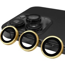 Freedom Storee Apple Iphone 14 Pro Raze Metal Kamera Lens - Gold
