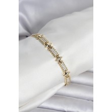 Clariss Xuping Kutup Yıldızlı Gold Renk Kadın Bileklik
