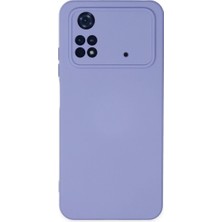 Freedom Storee Xiaomi Poco M4 Pro 4g Kılıf Nano Içi Kadife Silikon - Lila