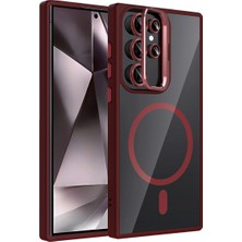 Freedom Storee Joko Samsung Galaxy S24 Ultra Remim Lensli Magsafe Standlı Kapak - Bordo
