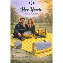 Liground Kendinden Çantalı Katlanabilir Çok Amaçlı Piknik Örtüsü Kamp Matı Su Geçirmez 160X205 Piknik Seti