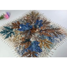 Beyce Cotton Sökme Boncuklu  Desenli Tülbent 06439-16