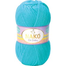 Royaleks Group 1 Adet Elite Baby El Örgü Ipi Tüylenmeyen Bebek Yünü Turkuaz 3323