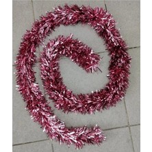İrem Parti Dükkanı Yılbaşı Garland Sim Ağaç Süs Boyun Süsü Gül Kurusu 10 cm x 2 Metre 1 Adet
