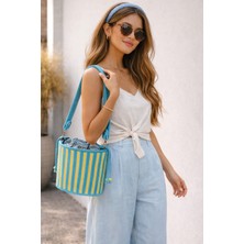 Özden Çanta El Yapımı Hasır Kadın Omuz Çantası