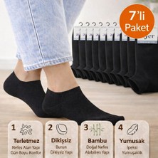 Baff Bambu Patik Çorap 7'li Paket Unisex