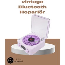 Midas Toptan Home 360° Sesli Kablosuz Hoparlör – Retro Tasarım ve Projektör Işığı