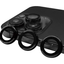 Freedom Storee Apple Iphone 15 Pro Raze Metal Kamera Lens - Siyah