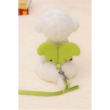 Zurafa Shop Yeşil Renk Kanat Figürlü Bel Göğüs Ayarlanabilir Kedi/köpek Tasma