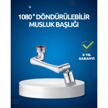 Epilons Dönen Musluk Başlığı 1080 Derece Ayarlanabilir Filtreli Sprey Uç